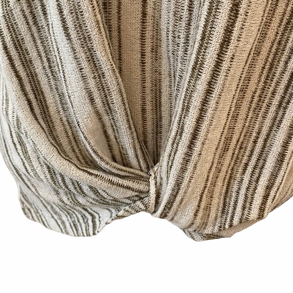 Verve Ami Striped Twist front sweater-Size Small - Picture 4 of 8